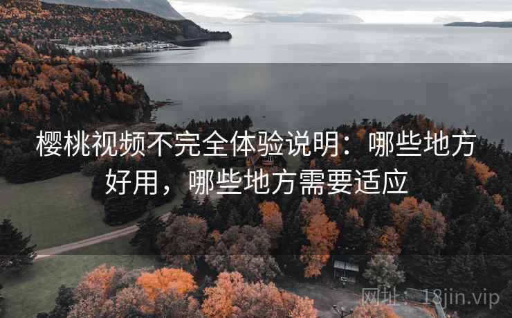 樱桃视频不完全体验说明：哪些地方好用，哪些地方需要适应