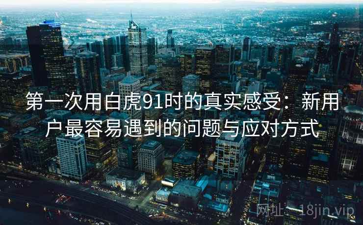 第一次用白虎91时的真实感受：新用户最容易遇到的问题与应对方式