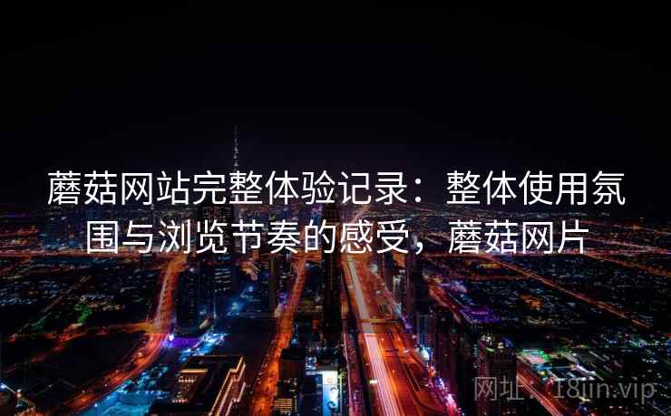 蘑菇网站完整体验记录：整体使用氛围与浏览节奏的感受，蘑菇网片