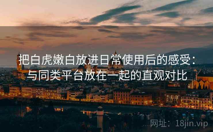 把白虎嫩白放进日常使用后的感受:与同类平台放在一起的直观对比 把白虎嫩白放进日常使用后的感受:与同类平台放在一起的直观对比