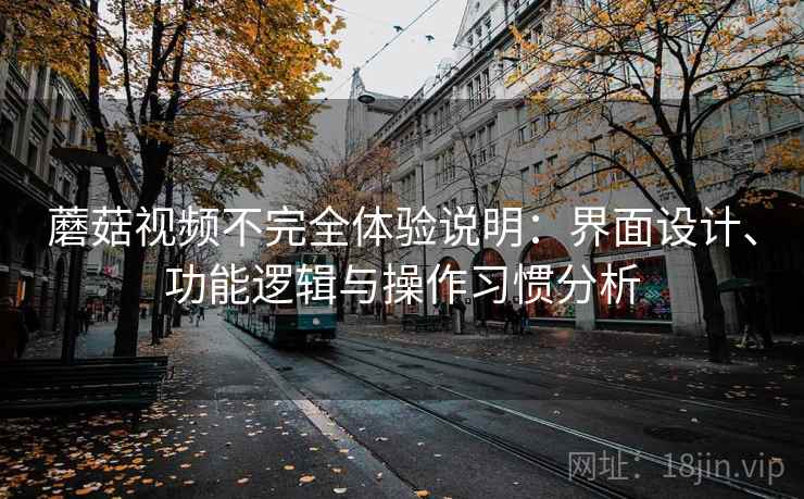 蘑菇视频不完全体验说明：界面设计、功能逻辑与操作习惯分析
