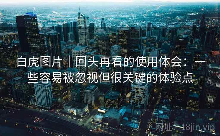 白虎图片|回头再看的使用体会:一些容易被忽视但很关键的体验点 白虎图片|回头再看的使用体会:一些容易被忽视但很关键的体验点
